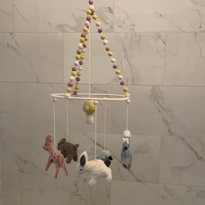 Woodland felt Pehr baby mobile